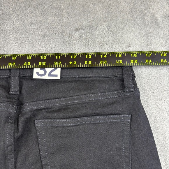 Gap True Skinny Jeans Women's 32 X 14 Black Denim 5-Pocket Mid Rise Leg Zip Fly - Picture 9 of 12